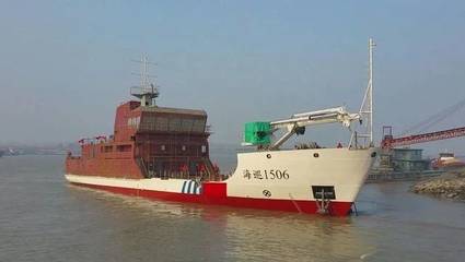 同方江新“海巡1506”中型航标船顺利出阀 电焊锚链工艺保障航行安全